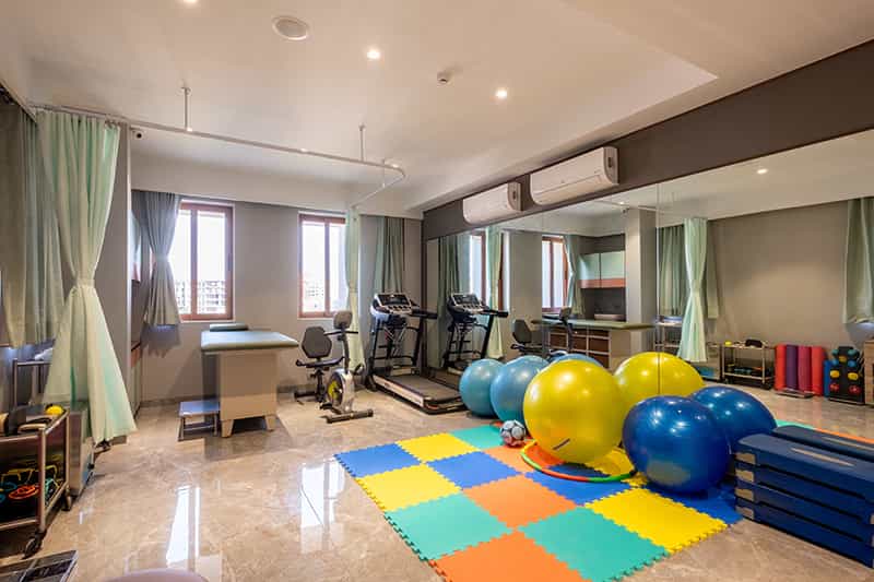 physiotherapy fitness area in Best Maternity Hospital in Surat